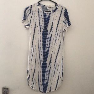 Blue and White Dress
